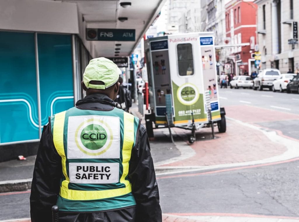 Agent de sécurité CCID de la ville de Cape Town
