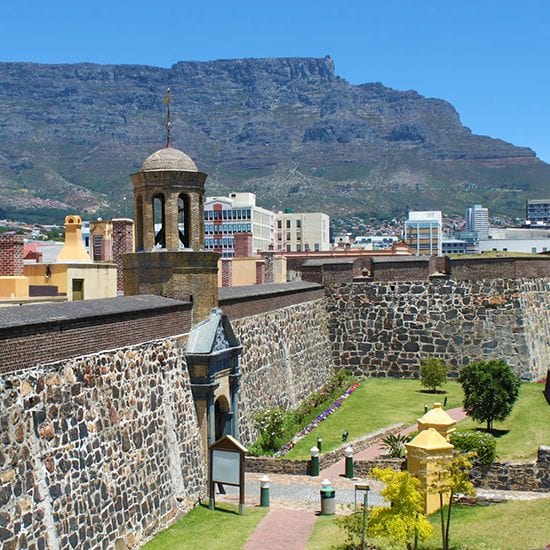 The Castle of Good Hope, ou "Château de Bonne Espérance", un musée situé à Cape Town.
