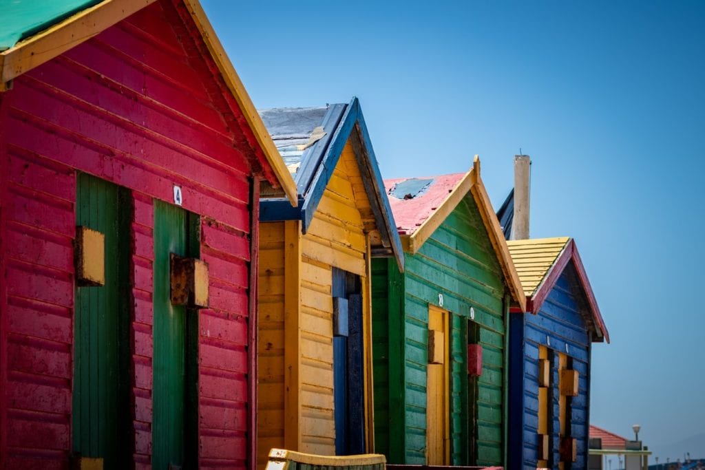 Photo des cabines de plage de l'article "Road Trip jusqu'au Cap de Bonne Espérance"