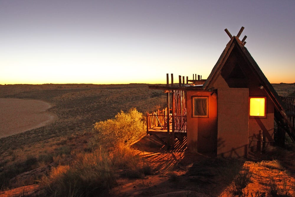 Huttes dans lodge Safari au Kgalagadi